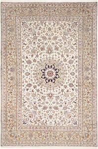 Tappeto Kashan Persia Medaglione Crema Blu 200x300 Cm