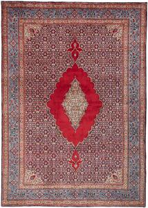 Tappeto Moud Persia Medaglione Rosso Blu 225x320 Cm