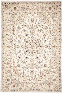 Tappeto Kashan Persia Medaglione Crema Blu 202x303 Cm