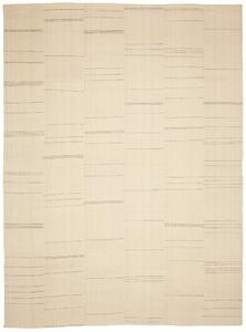 Tappeto Kilim Persia Astratto Crema Nero 247x334 Cm
