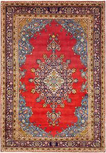 Tappeto Sarough Persia Medaglione Rosso Blu 220x314 Cm