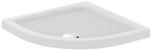 Piatto doccia IDEAL STANDARD ceramica semicircolare Tirso 80 x 80 cm bianco