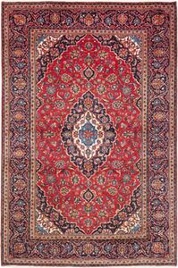 Tappeto Ardakan Persia Medaglione Rosso Blu 203x305 Cm