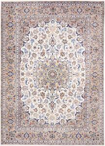 Tappeto Kashan Persia Medaglione Avorio Blu 200x285 Cm