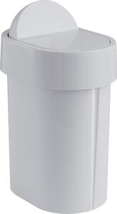 Pattumiera da bagno a ribalta GEDY bianco 5 Lin plastica