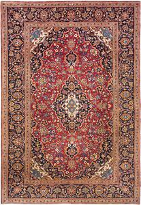 Tappeto Ardakan Persia Medaglione Rosso Blu 203x300 Cm