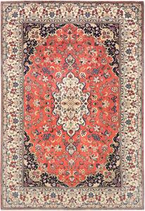 Tappeto Kashan Persia Medaglione Rosso Blu 196x293 Cm