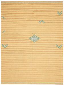 Tappeto Kilim Persia Geometrico Giallo Beige 177x239 Cm
