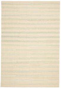 Tappeto Kilim Persia A Righe Crema Verde Menta 200x295 Cm