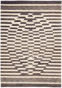 Tappeto Kilim Persia Geometrico Crema Antracite 213x305 Cm