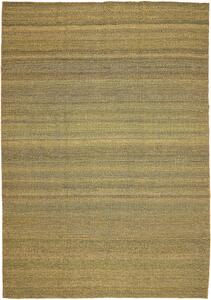 Tappeto Kilim Plain Persia Astratto Verde Oliva Sabbia 239x340 Cm