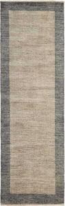 Tappeto Shayan Pakistan Geometrico Grigio Beige Naturale 79x202 Cm