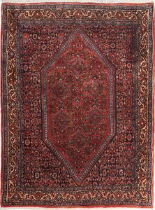 Tappeto Bidjar Persia Medaglione Rosso Blu Scuro 78x102 Cm