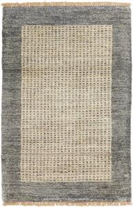 Tappeto Shayan Pakistan Geometrico Grigio Naturale 61x92 Cm