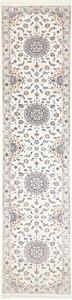 Tappeto Nain 6la Persia Floreale Crema Blu 85x400 Cm