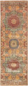 Tappeto Mamlouk Pakistan Geometrico Terracotta Arancio 79x244 Cm