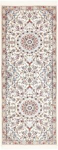 Tappeto Nain 9la Persia Medaglione Crema Blu 80x202 Cm