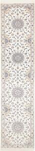 Tappeto Nain 6la Persia Medaglione Bianco Blu 87x400 Cm