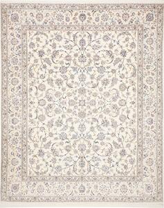 Tappeto Nain 6la Persia Floreale Crema Blu 255x316 Cm
