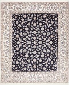 Tappeto Nain 6la Persia Floreale Blu Scuro Crema 260x310 Cm