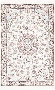 Tappeto Nain 9la Persia Medaglione Crema Marrone 85x122 Cm