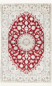 Tappeto Nain 9la Persia Medaglione Rosso Crema 100x158 Cm
