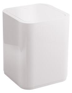 Pattumiera da bagno manuale SENSEA Bianco 8 Lin plastica