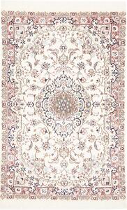 Tappeto Nain 9la Persia Medaglione Avorio Blu 103x154 Cm