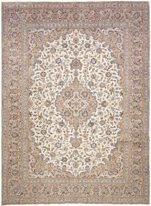 Tappeto Kashan Persia Medaglione Crema Beige 298x400 Cm