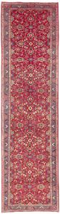 Tappeto Kashmar Persia Floreale Rosso Bordeaux 100x390 Cm