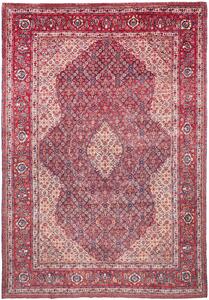 Tappeto Sarough Persia Medaglione Rosso Crema 280x406 Cm