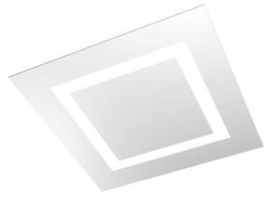 Plafoniera Moderna Carpet Metallo Bianco 4 Luci 2G11 58Cm