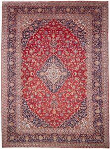 Tappeto Ardakan Persia Medaglione Rosso Blu 302x415 Cm