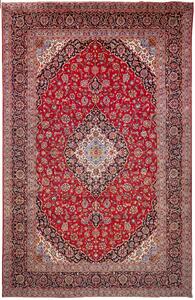 Tappeto Ardakan Persia Medaglione Rosso Blu Scuro 295x453 Cm