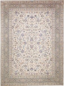 Tappeto Kashan Persia Floreale Avorio Blu 304x410 Cm