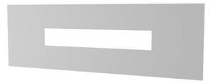 Applique Moderna Rettangolare Wally Metallo Grigio 2 Luci 2G11 49Cm