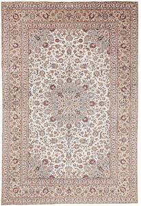 Tappeto Kashan Persia Medaglione Avorio Bordeaux 242x360 Cm