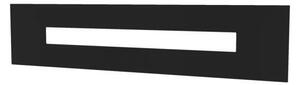 Applique Moderna Rettangolare Wally Metallo Nero 2 Luci 2G11 71Cm