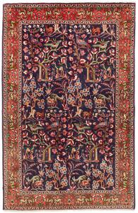 Tappeto Tabriz 40 Raj Persia Floreale Blu Terracotta 98x153 Cm