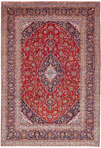 Tappeto Ardakan Persia Medaglione Rosso Blu 206x303 Cm