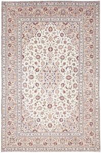 Tappeto Kashan Persia Medaglione Avorio Bordeaux 204x310 Cm
