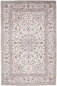 Tappeto Kashan Persia Medaglione Avorio Blu 200x300 Cm