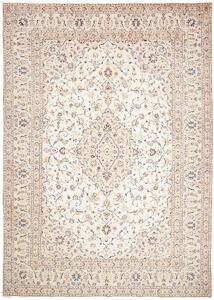 Tappeto Kashan Persia Medaglione Crema Blu 290x410 Cm