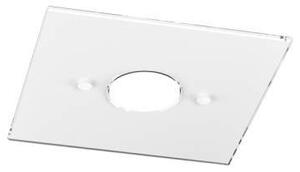 Plafoniera Moderna Path Vetro Bianco 1 Luce Gx53