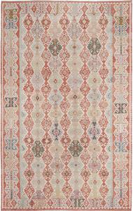 Tappeto Kilim Afghanistan Geometrico Beige Arancio 302x486 Cm