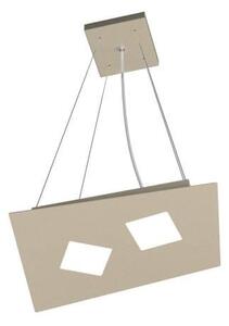Sospensione Moderna Note Metallo Sabbia 2 Luci Gx53