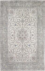 Tappeto Kashan Persia Medaglione Crema Blu 334x532 Cm