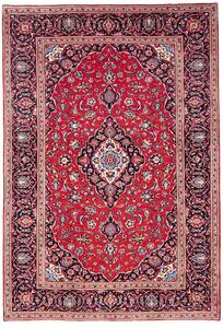 Tappeto Ardakan Persia Medaglione Rosso Blu 202x294 Cm