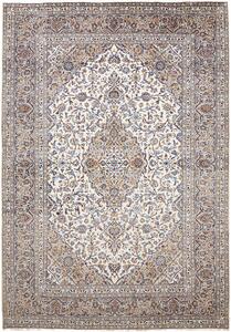 Tappeto Kashan Persia Medaglione Avorio Blu 248x358 Cm