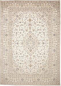 Tappeto Kashan Persia Medaglione Crema Blu 286x403 Cm